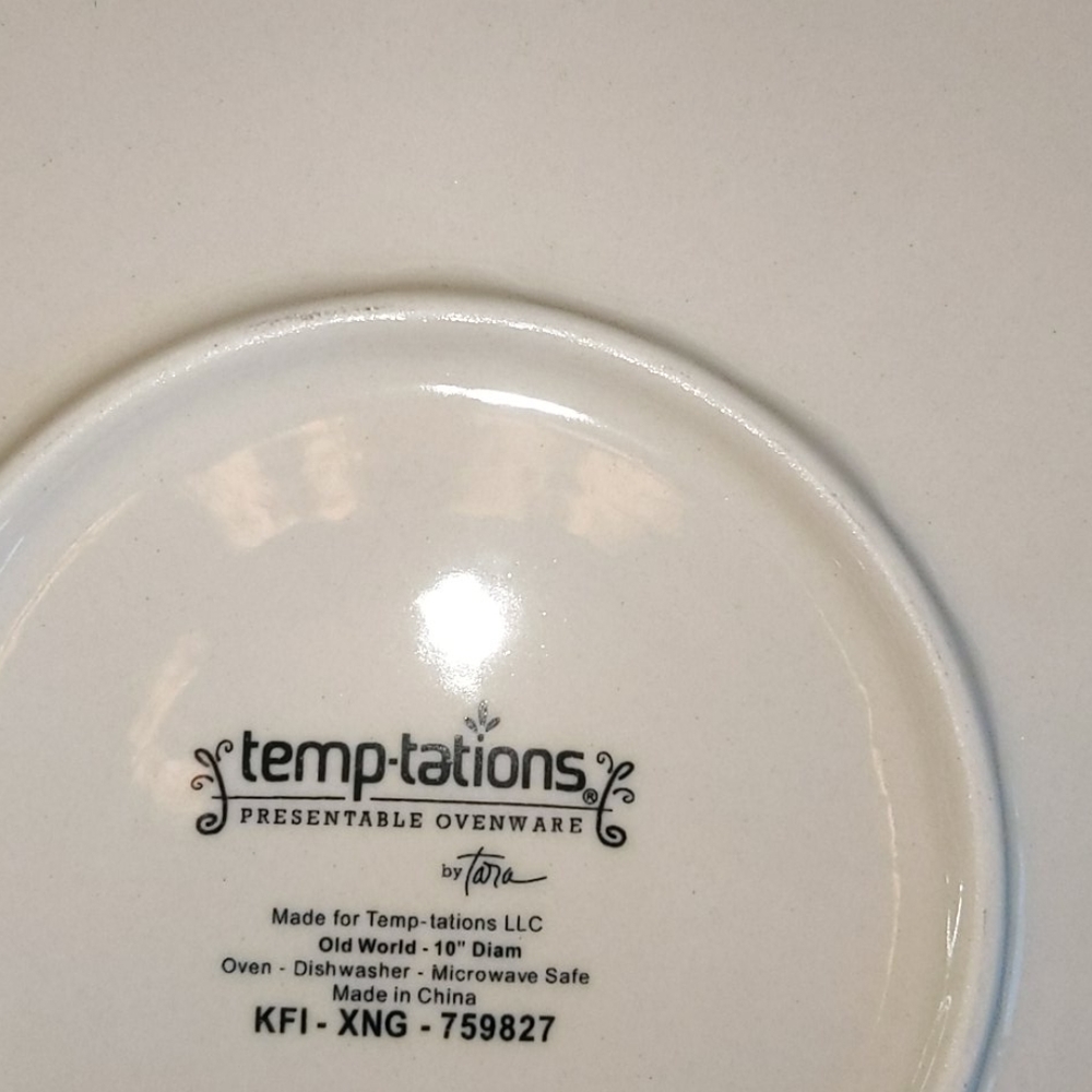 TEMP-TATIONS PRESENTABLE OVENWARE BY TARA\ OLD WOR - Picture 3 of 9